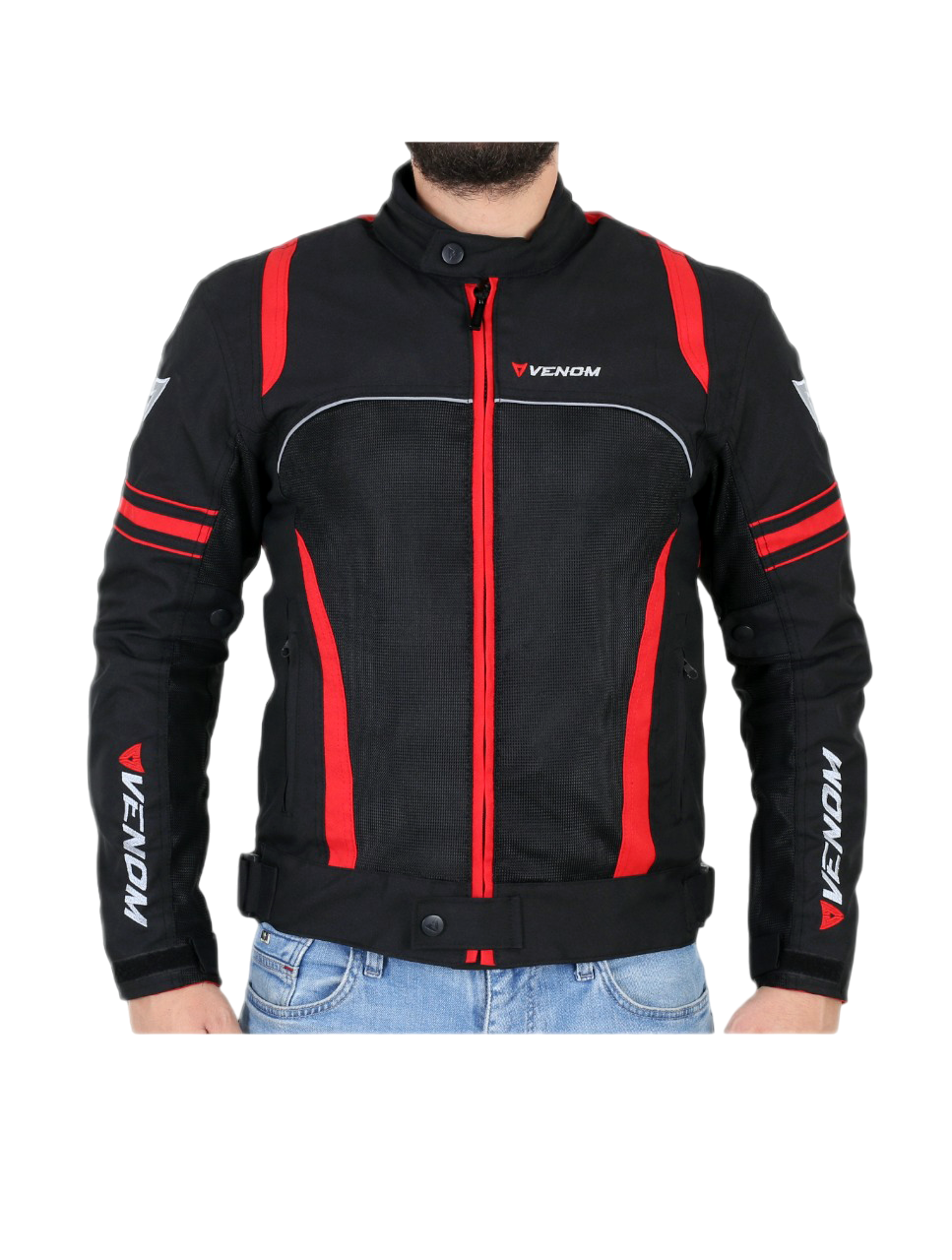 VENOM CEKET SPIN SİYAH KIRMIZI