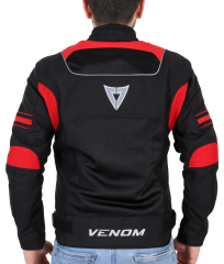VENOM CEKET SPIN SİYAH KIRMIZI