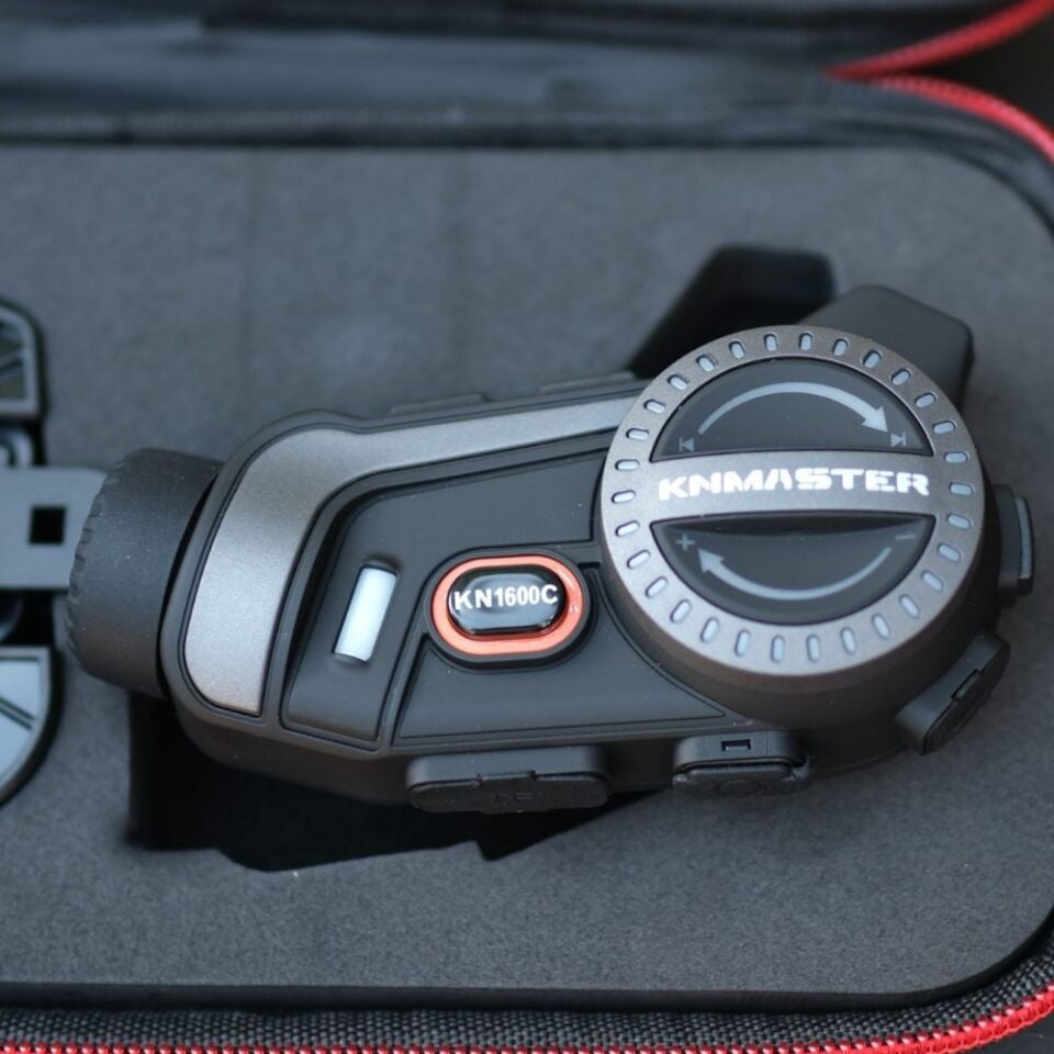 KN Master KN1600C Kameralı Motosiklet Kask İnterkom Bluetooth Kulaklık Seti