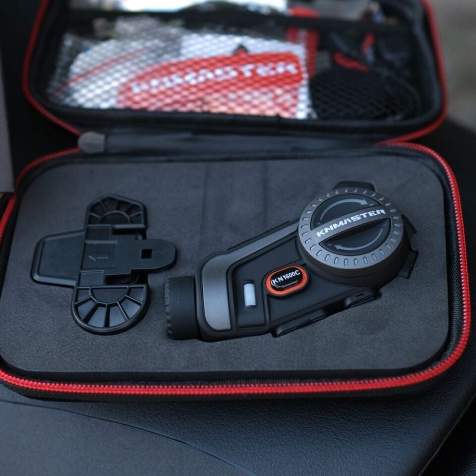 KN Master KN1600C Kameralı Motosiklet Kask İnterkom Bluetooth Kulaklık Seti