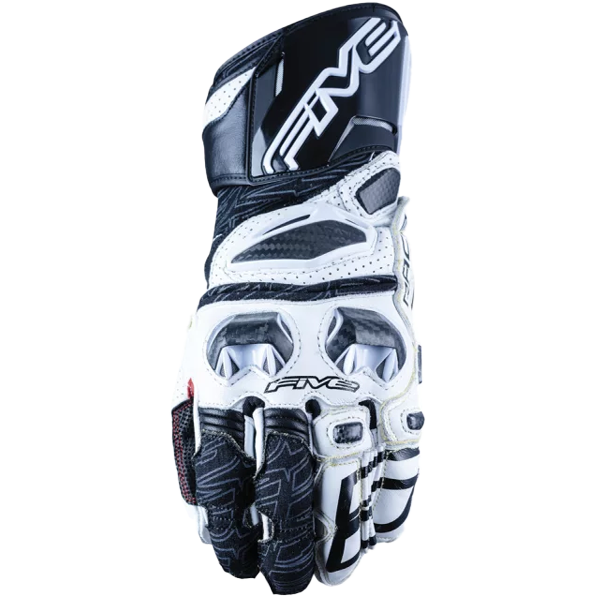 Five Gloves RFX Race - Siyah/Beyaz Yarış Eldiveni