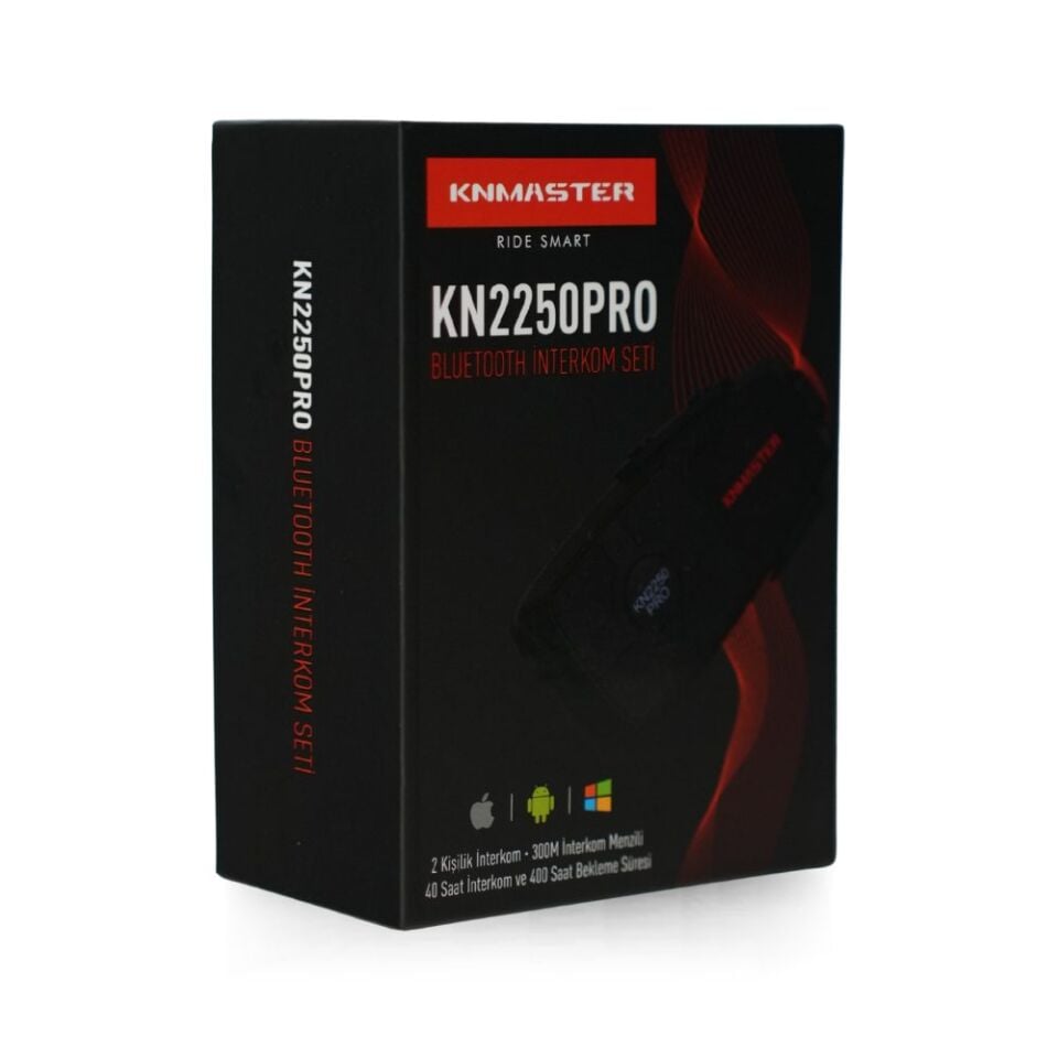 KN Master KN2250 Motosiklet Kask İnterkom Bluetooth Kulaklık Seti