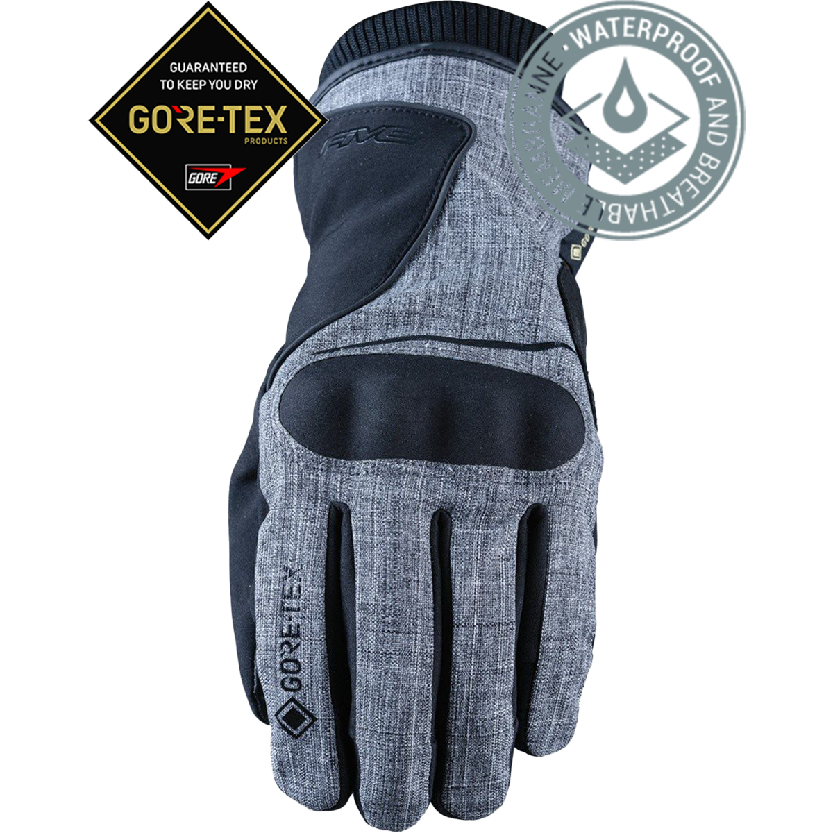Five Gloves Stockholm GTX - Gri Su Geçirmez Kışlık Eldiven