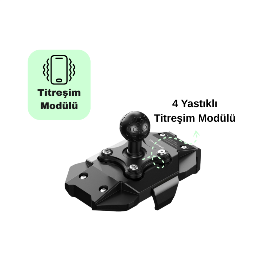 KN Master TT-880WU Kablosuz Şarjlı Titreşim Önleyicili Motosiklet Telefon Tutucu