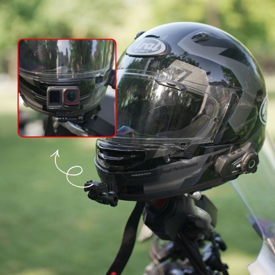 KN Master HC-10 Motosiklet Kask Çene Aksiyon Kamera Tutucu