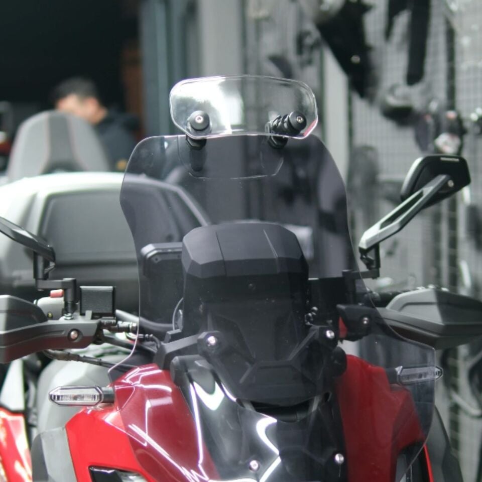KN Master WD300T Ayarlanabilir Motosiklet Ön Cam Uzatma Rüzgar Deflektörü
