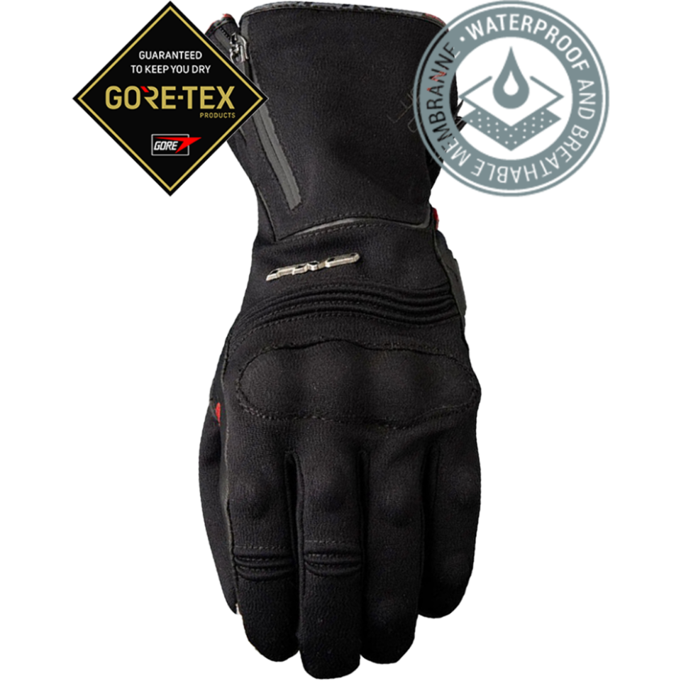 Five Gloves WFX City Long WP - Siyah Su Geçirmez Kışlık Korumalı Eldiven
