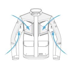 Oxford Mondial 2.0 Dry2Dry Laminate Erkek Ceketi - Siyah/Yeşil - TM221102