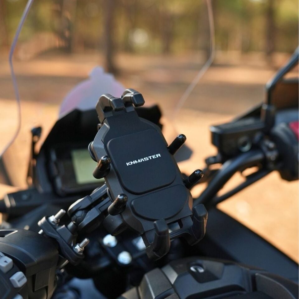 KN Master TT-860WU Kablosuz Şarjlı Titreşim Önleyicili Motosiklet Telefon Tutucu