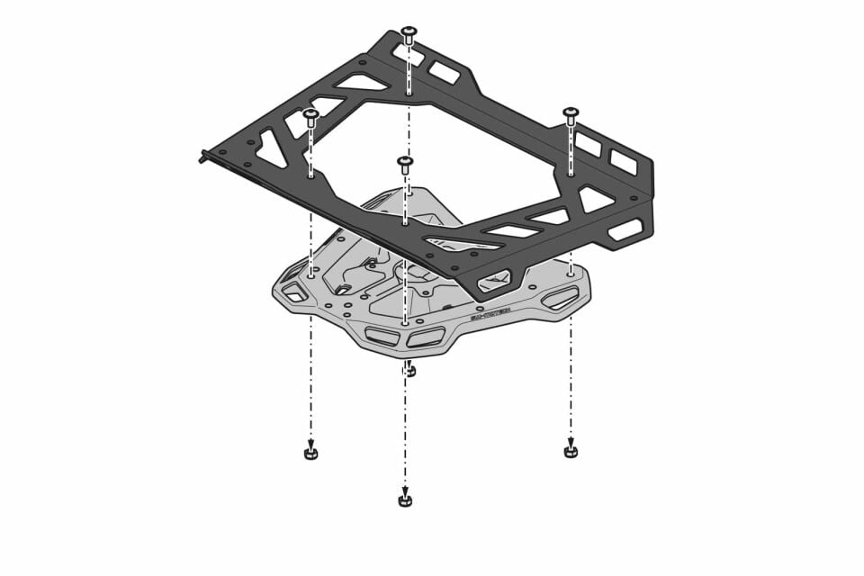 SW-MOTECH Yamaha MT-07 Tracer STREET-RACK Arka Taşıyıcı Siyah - GPT.06.593.16000/B