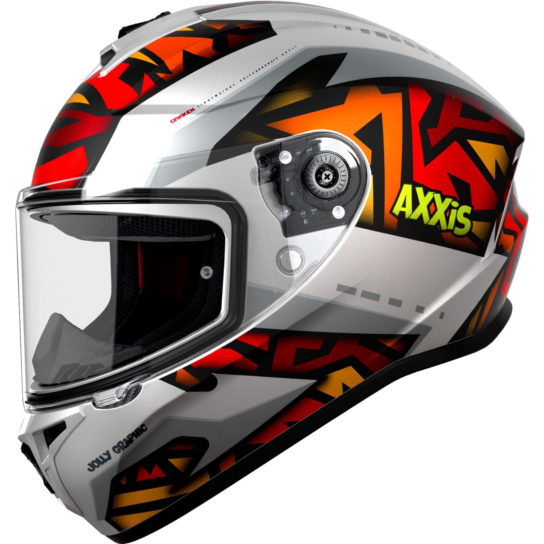Axxis Draken S Jolly Mat Kırmızı Gri
