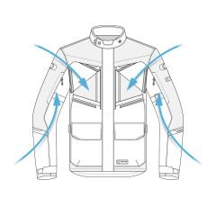 Oxford Mondial 2.0 Dry2Dry Laminate Erkek Ceketi - Siyah/Gri - TM221104