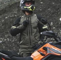 Oxford Rockland Dry2Dry Erkek Ceket - Haki/Fosfor - TM221402