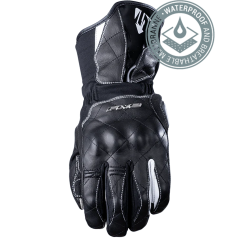 Five Gloves WFX Skin GTX - Siyah/Beyaz Su Geçirmez Kışlık Korumalı Kadın Deri Eldiven