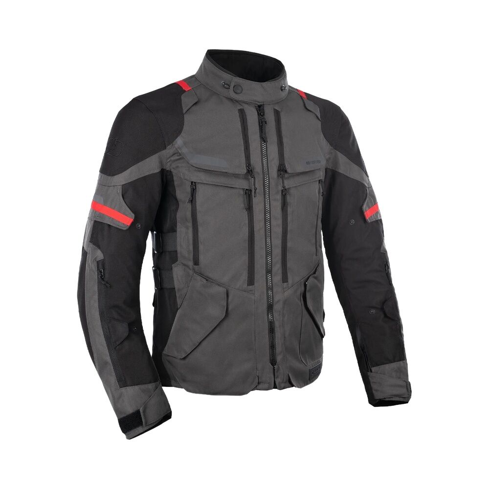 Oxford Rockland Dry2Dry Erkek Ceket - Kömür/Siyah/Kırmızı - TM221401