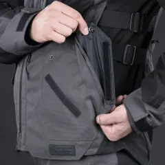 Oxford Rockland Dry2Dry Erkek Ceket - Kömür/Siyah/Kırmızı - TM221401