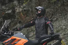 Oxford Rockland Dry2Dry Erkek Ceket - Kömür/Siyah/Kırmızı - TM221401