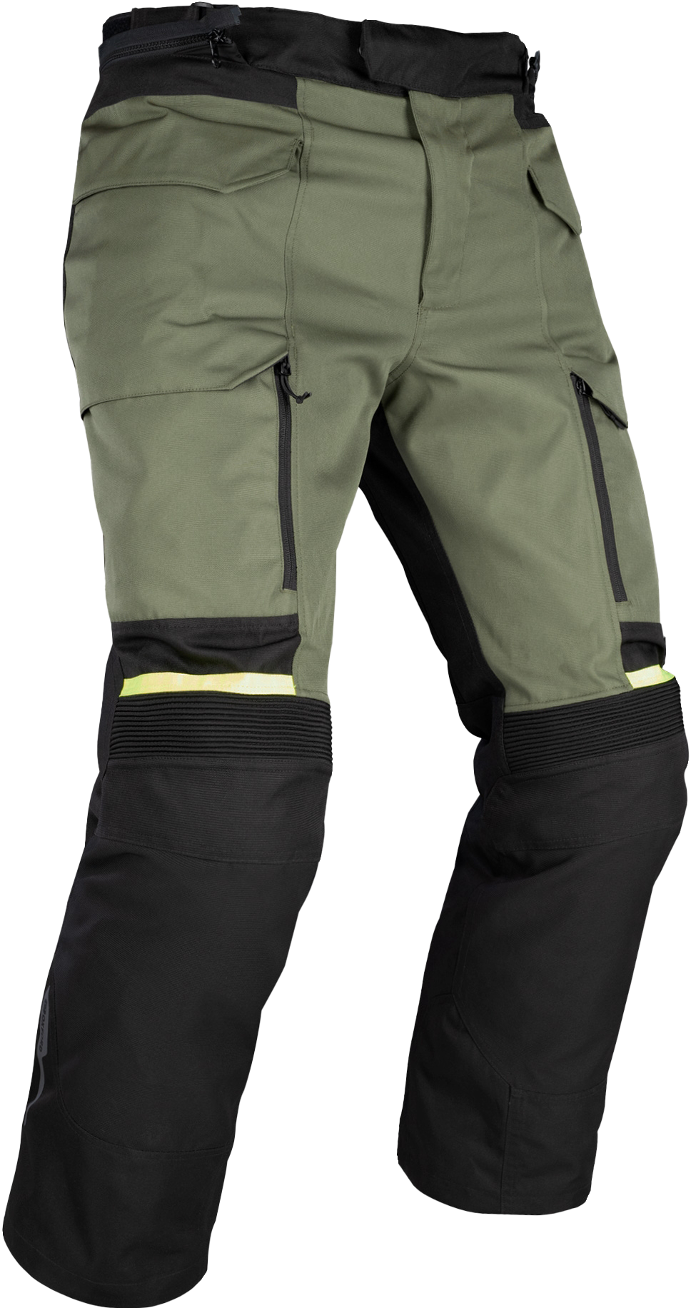 Oxford Rockland Dry2Dry Erkek Motosiklet Pantolonu - Haki/Siyah/Fosfor