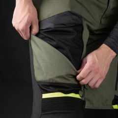 Oxford Rockland Dry2Dry Erkek Motosiklet Pantolonu - Haki/Siyah/Fosfor